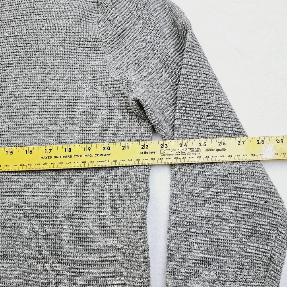 Knit for‎ J.Crew Mens XL Gray Coastal Fisherman Style Cozy Crewneck Sweater